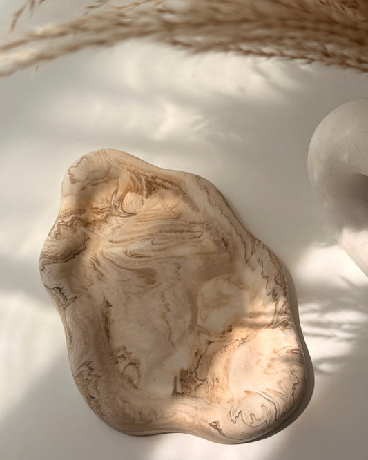 Brown Marble Irregular Tray