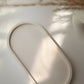 White Oval Tray